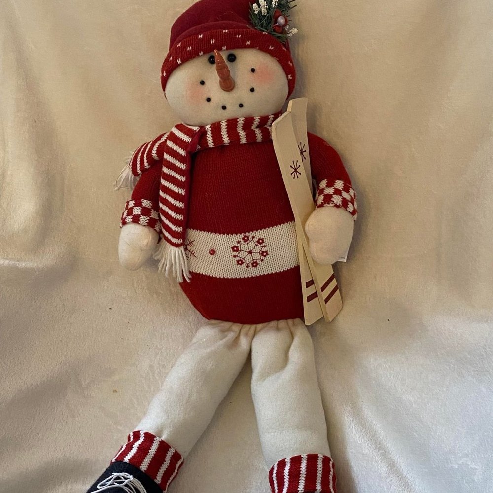 EUC Studio 33 Large Christmas Snowman Sitter Plush